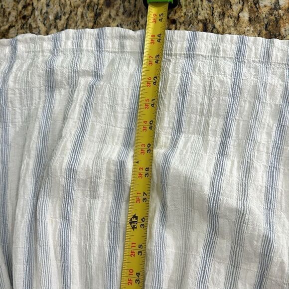 Rebecca Taylor Flutter Sleeves Yarn Dye Striped Midi Dress Size 8 - Picture 11 of 12